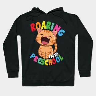 Roaring Into Preschool - Kawaii Cat Hoodie